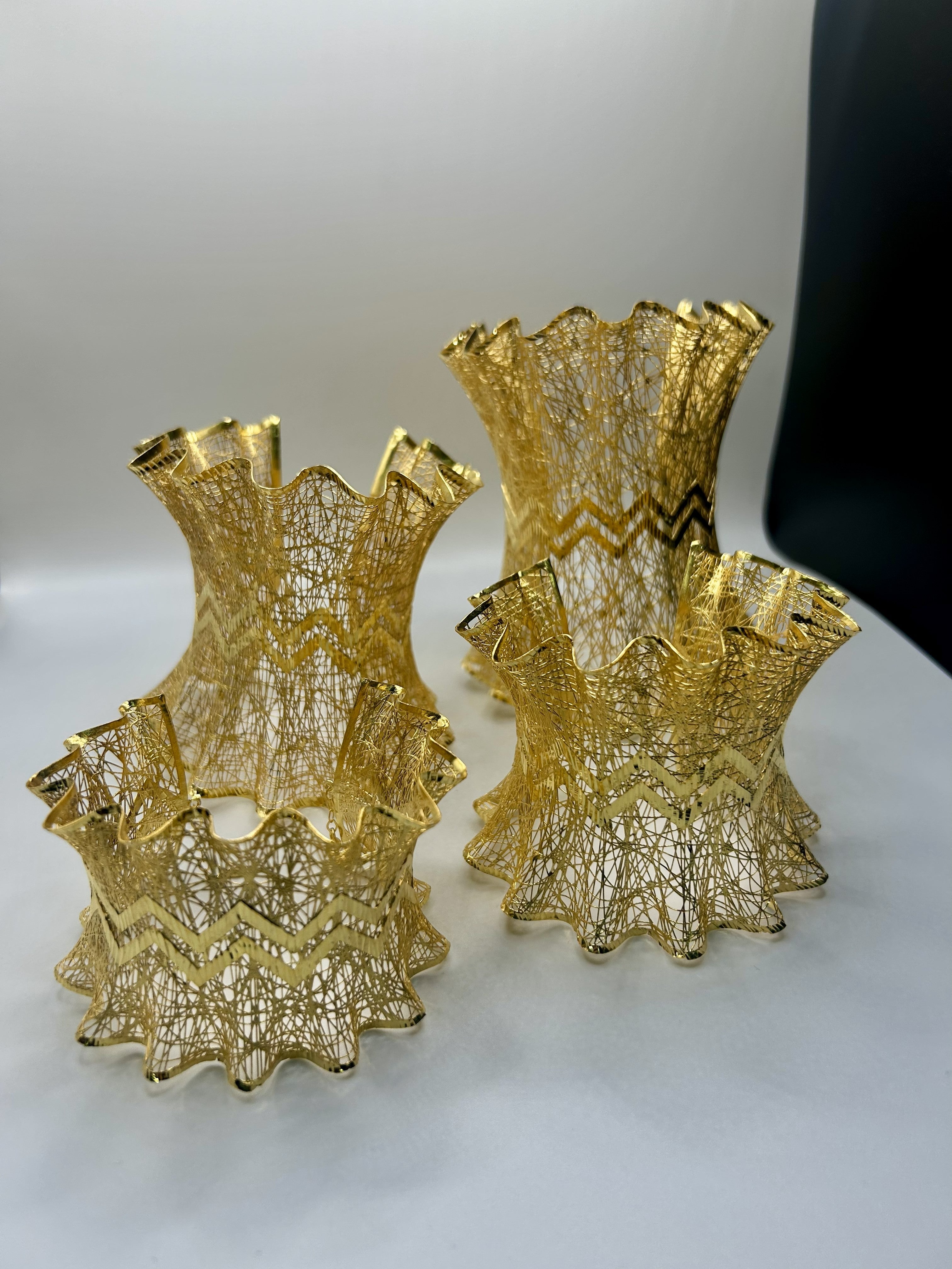 Zikzak Motifli Tül Bilezik