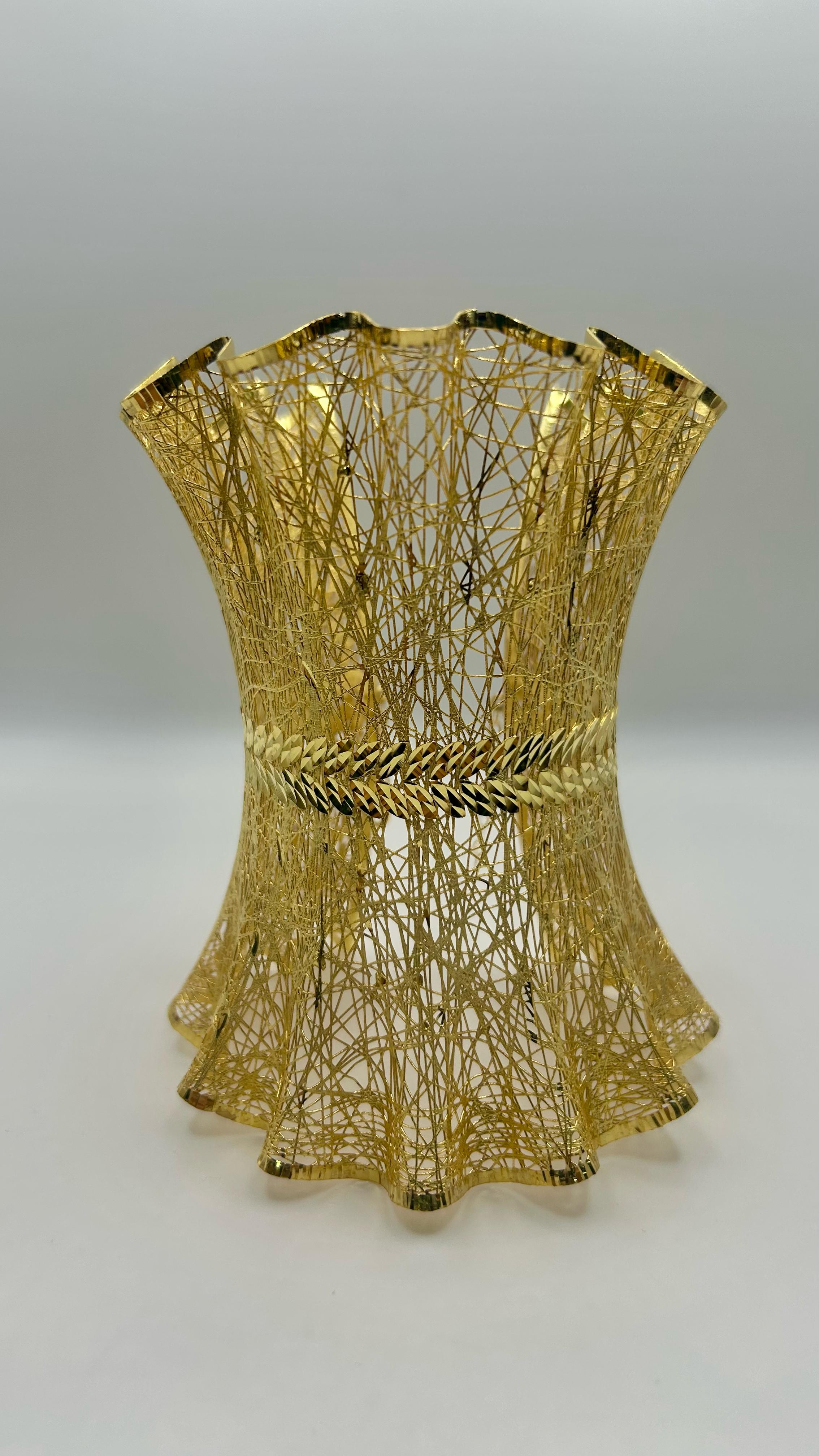 Yaprak Motifli Tül Bilezik