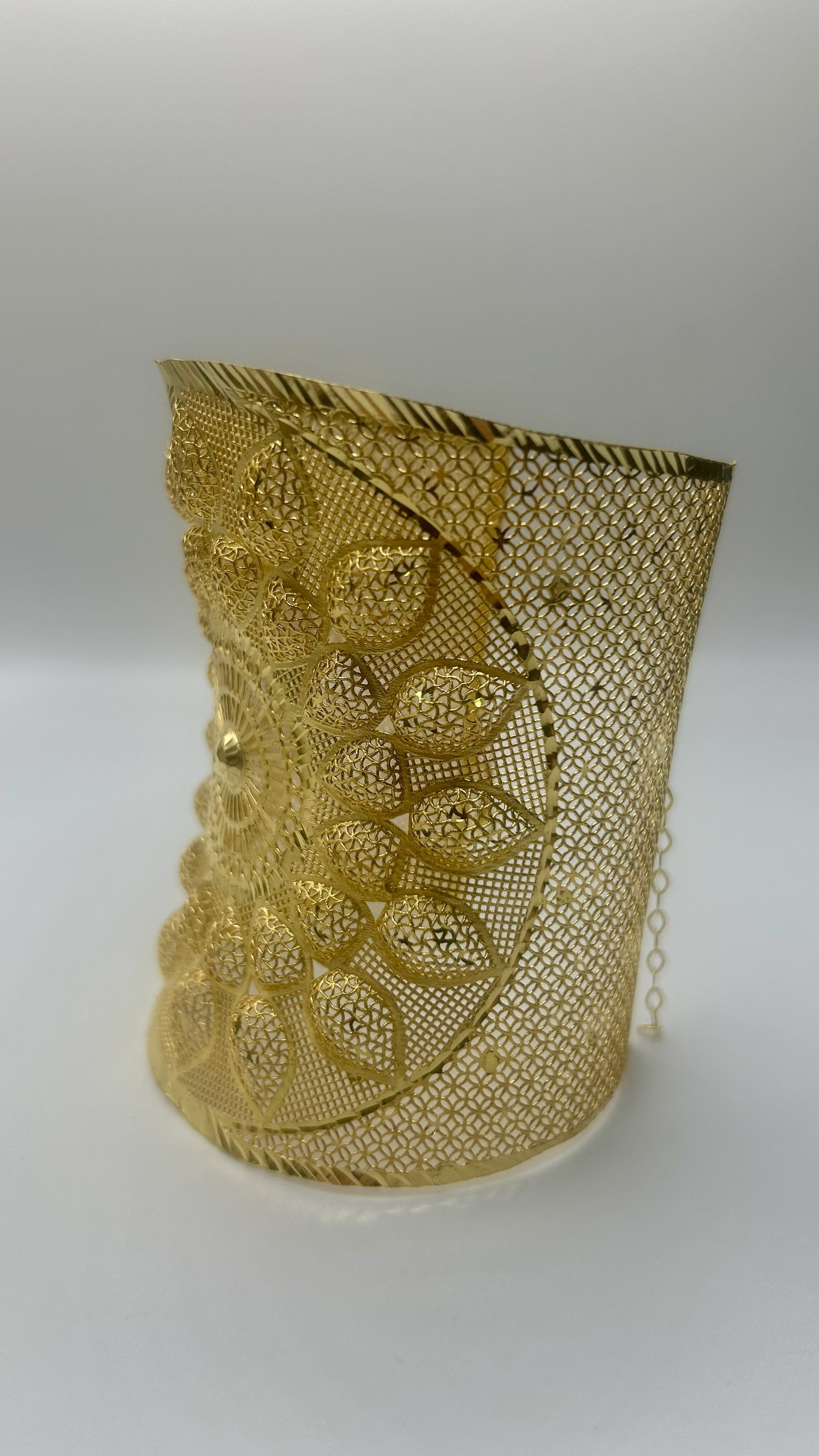 Osmanlı Esintili Rozet Motifli Tül Bilezik