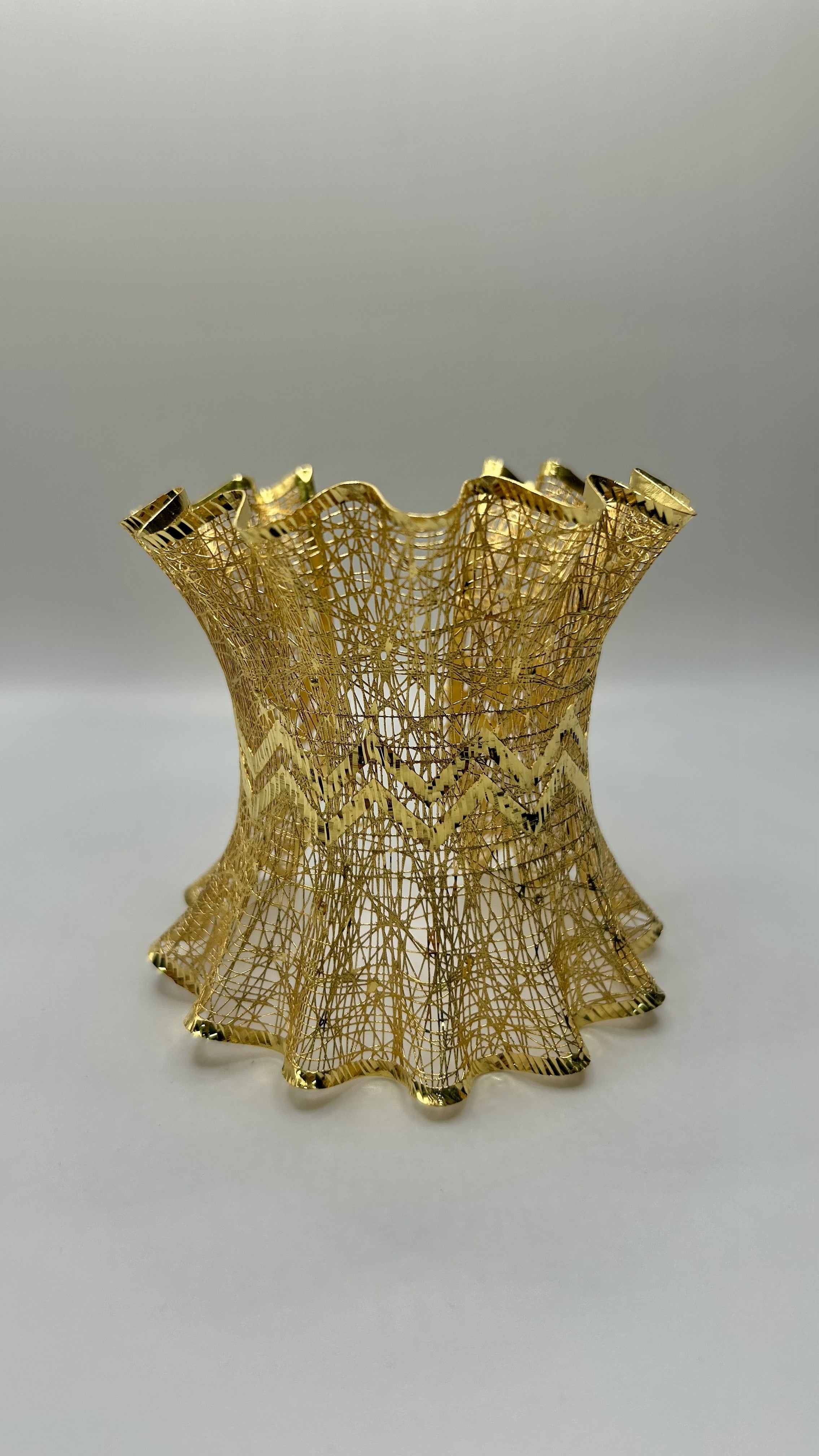 Zikzak Motifli Tül Bilezik