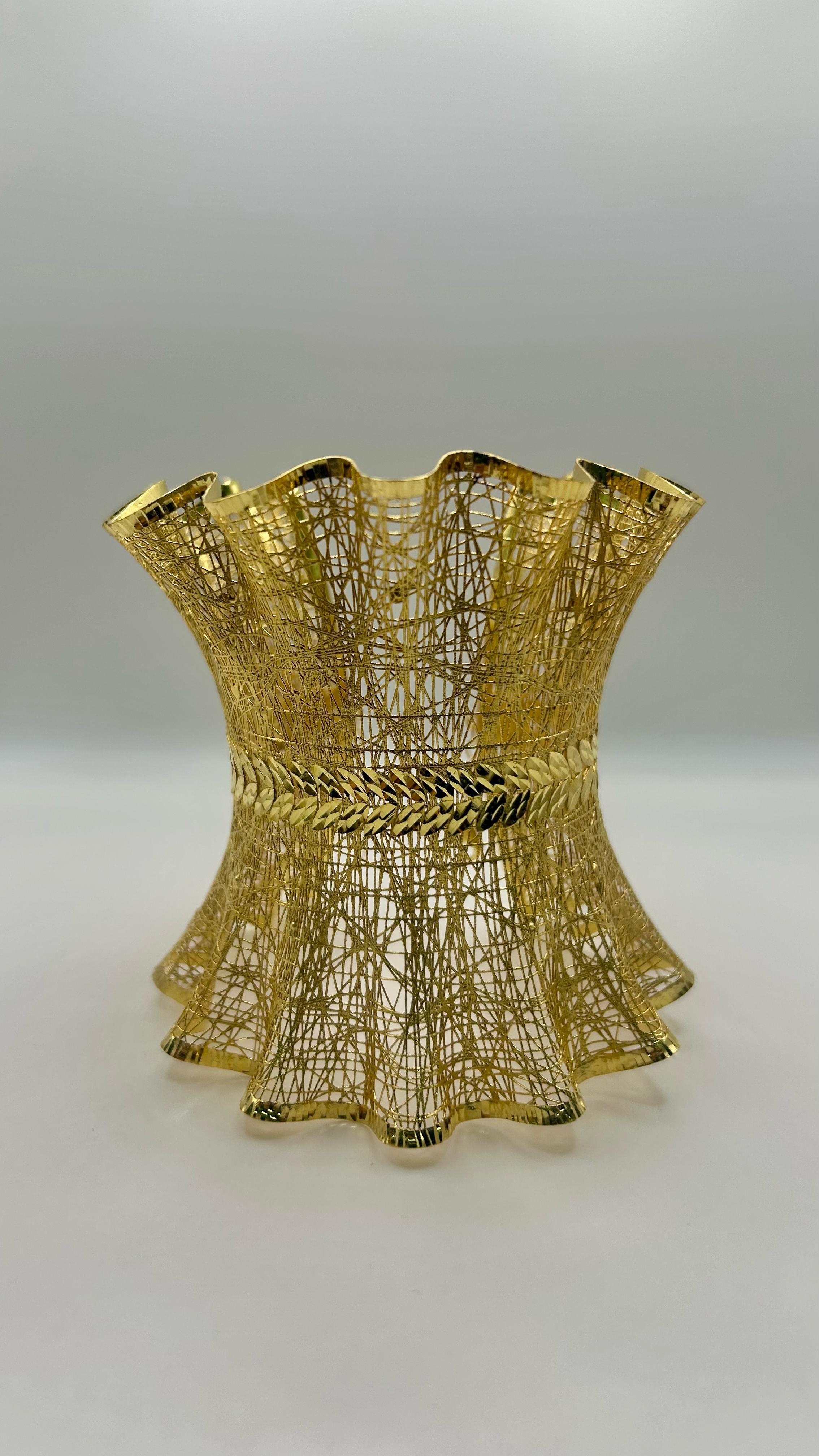 Yaprak Motifli Tül Bilezik