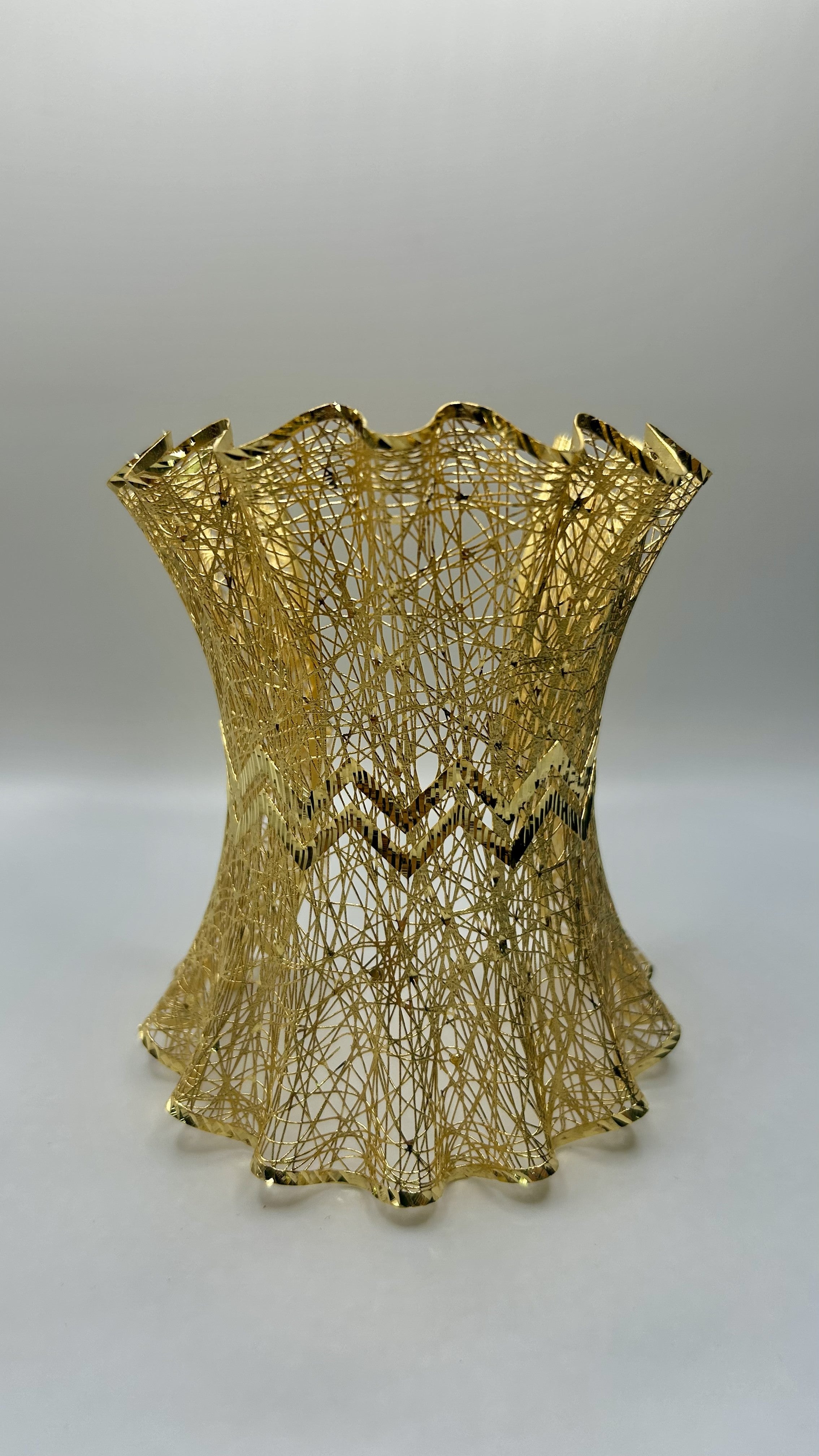 Zikzak Motifli Tül Bilezik